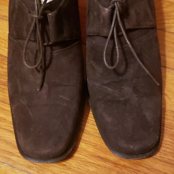 NICKELS size 8. Brown faux suede shoes - Picture 5 of 5